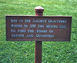 Arthur and Guinevere's Grave Glastonbury England May 1993